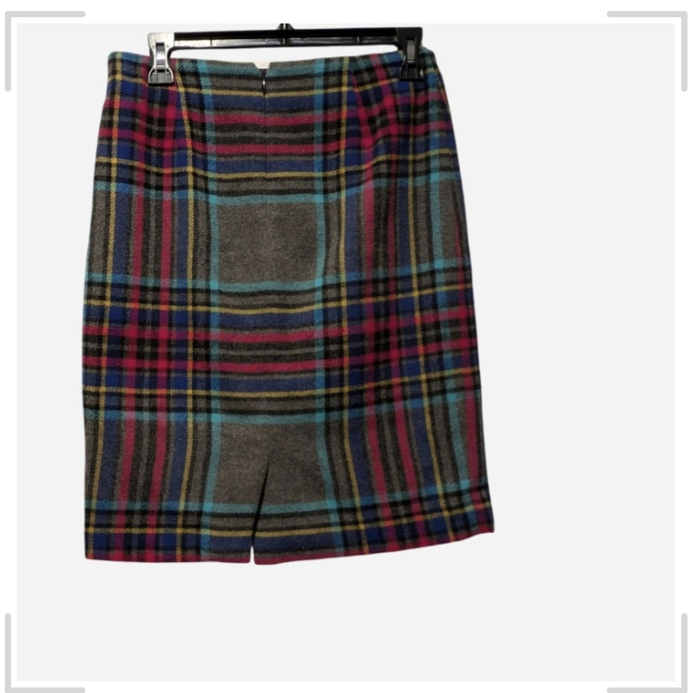 Pre-owned Plaid Wool Skirt - Multicolor - Picture 2 of 7